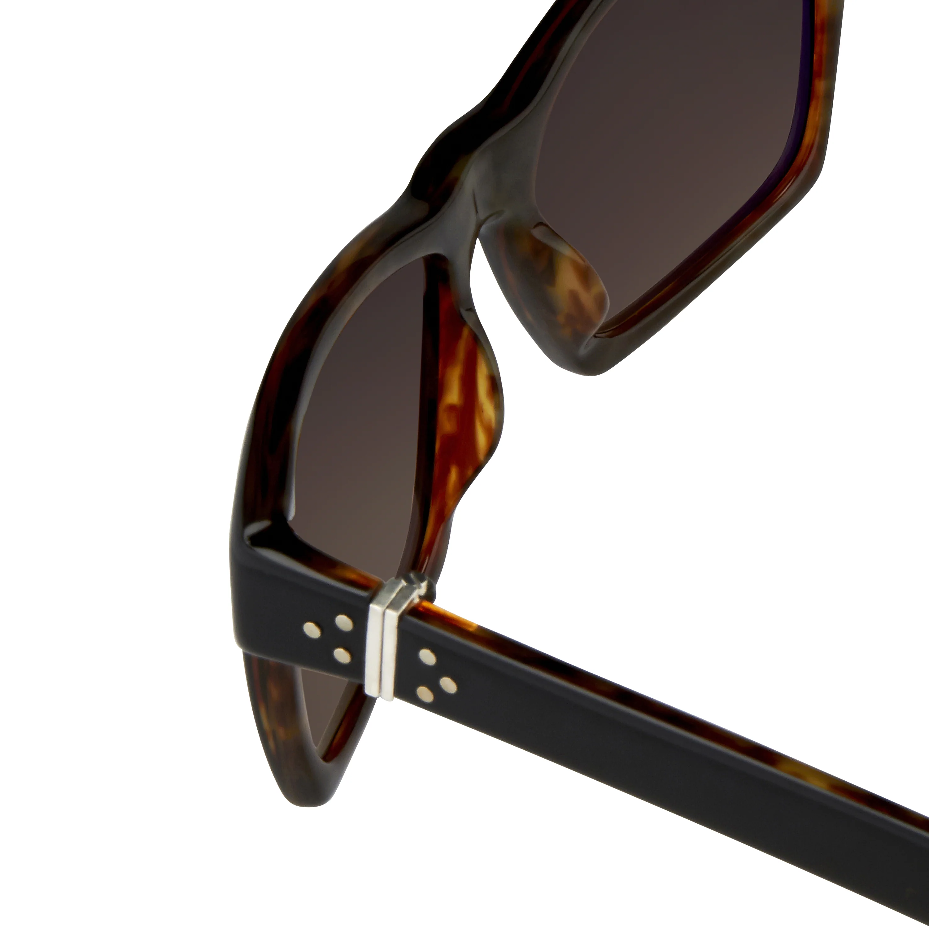 Ann Demeulemeester Unisex D-Frame Brown Sunglasses - Image 3