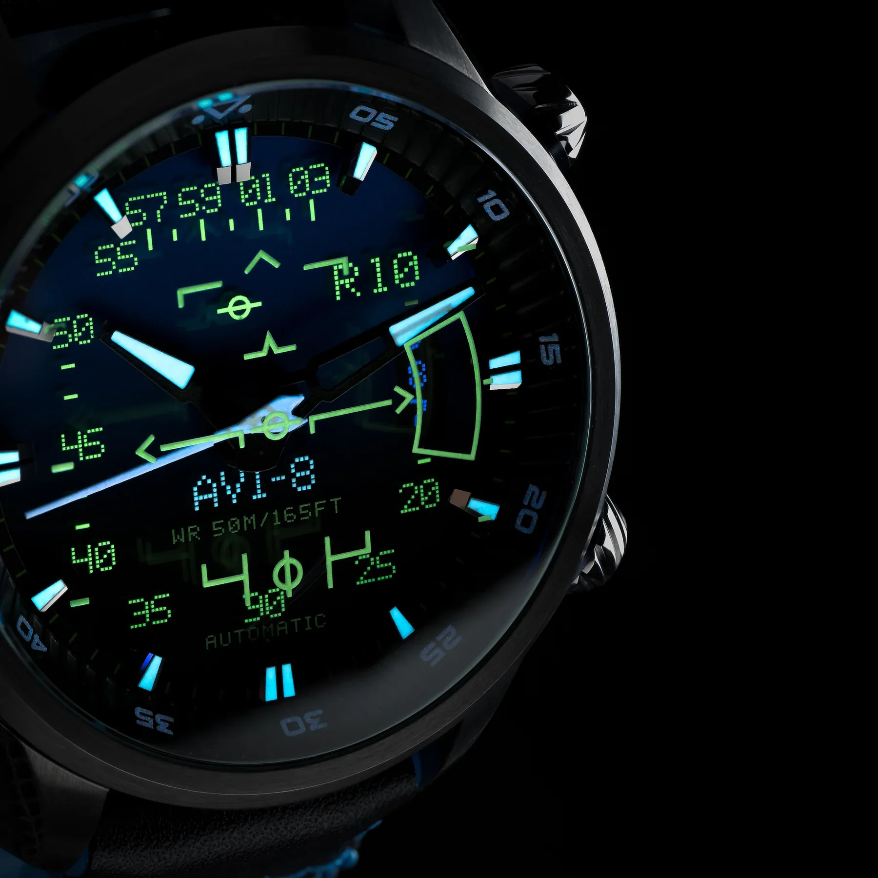 AVI-8 Hawker Harrier HUD Men's Gradient Blue Automatic Watch - Image 4