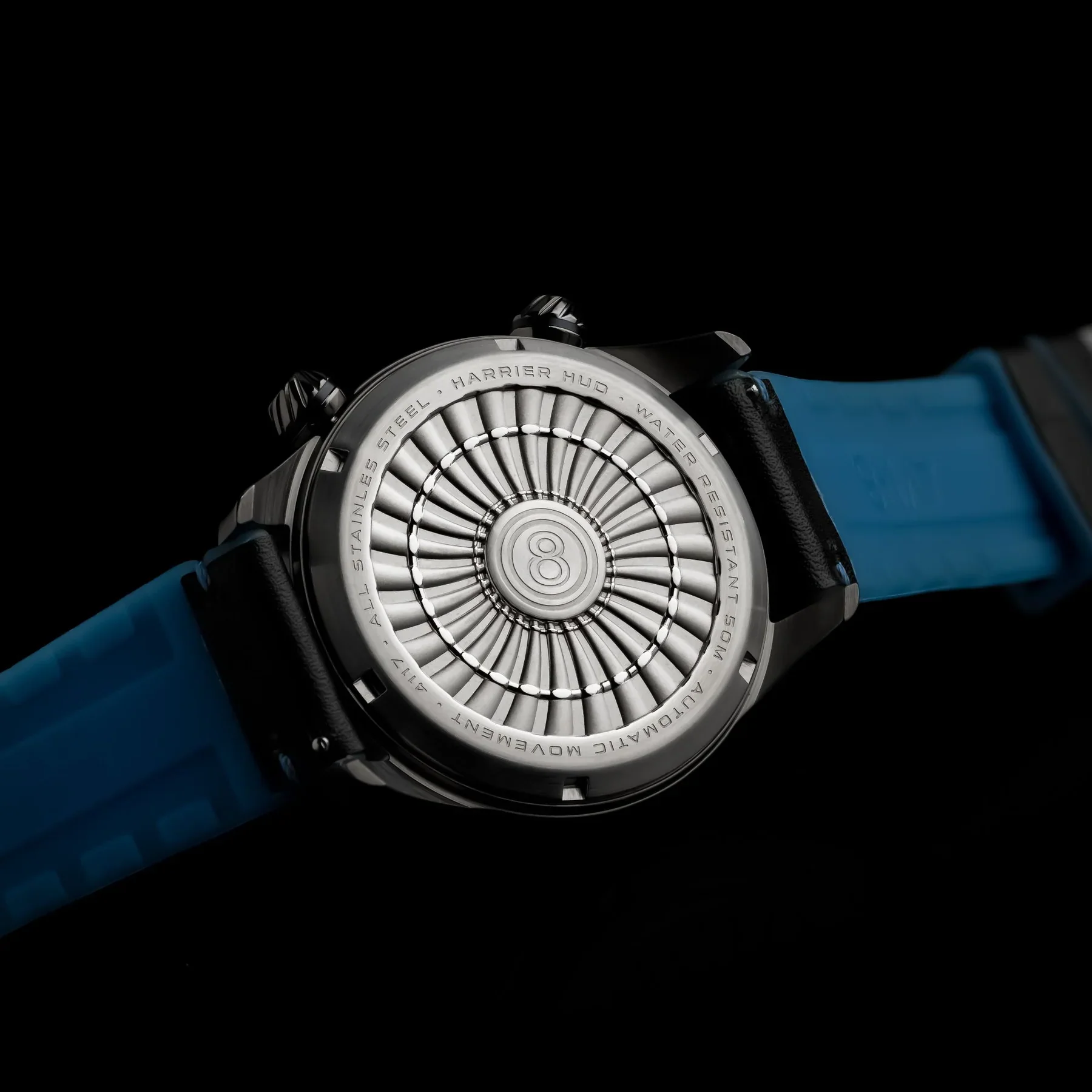 AVI-8 Hawker Harrier HUD Men's Gradient Blue Automatic Watch - Image 5