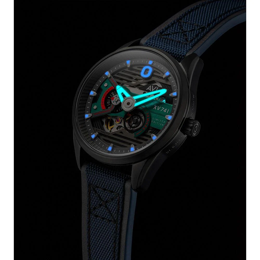 AVI-8 Men's Blue Hawker Harrier Automatic Watch - Image 2