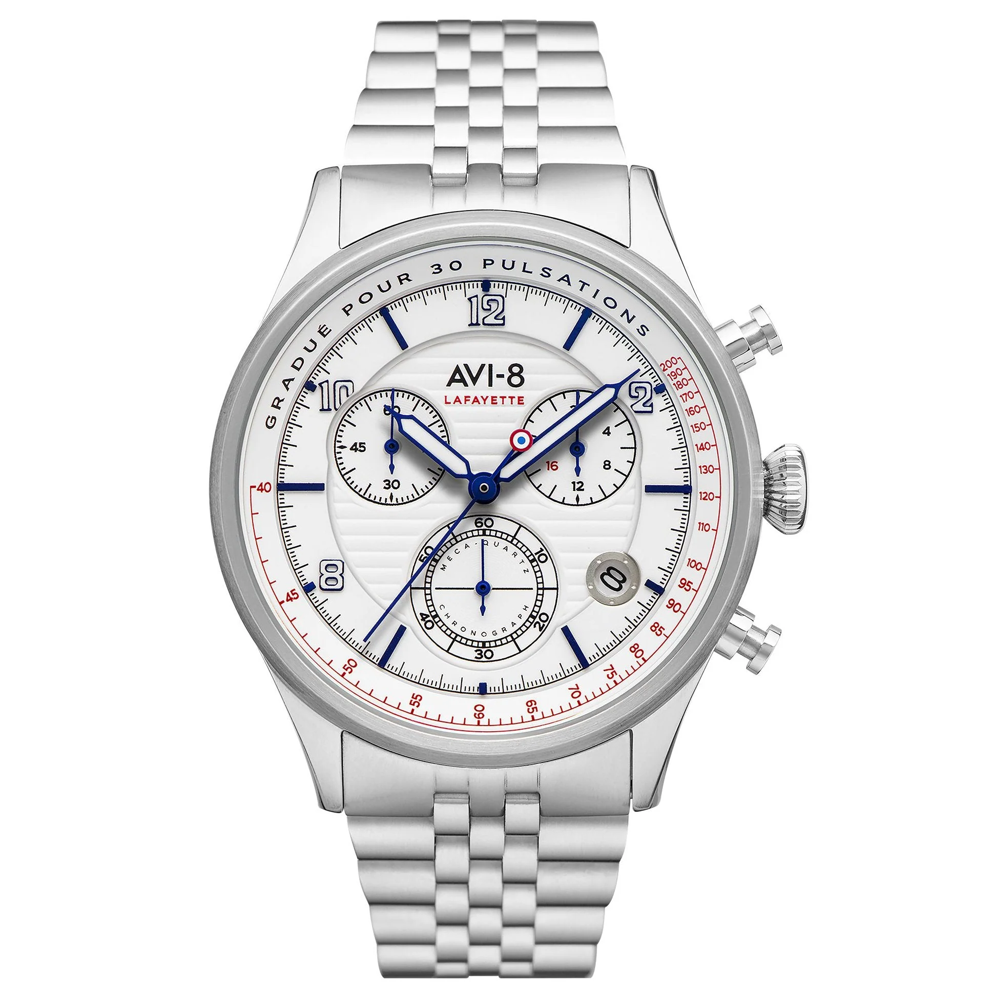 AVI-8 Men's White Flyboy Chronograph Watch
