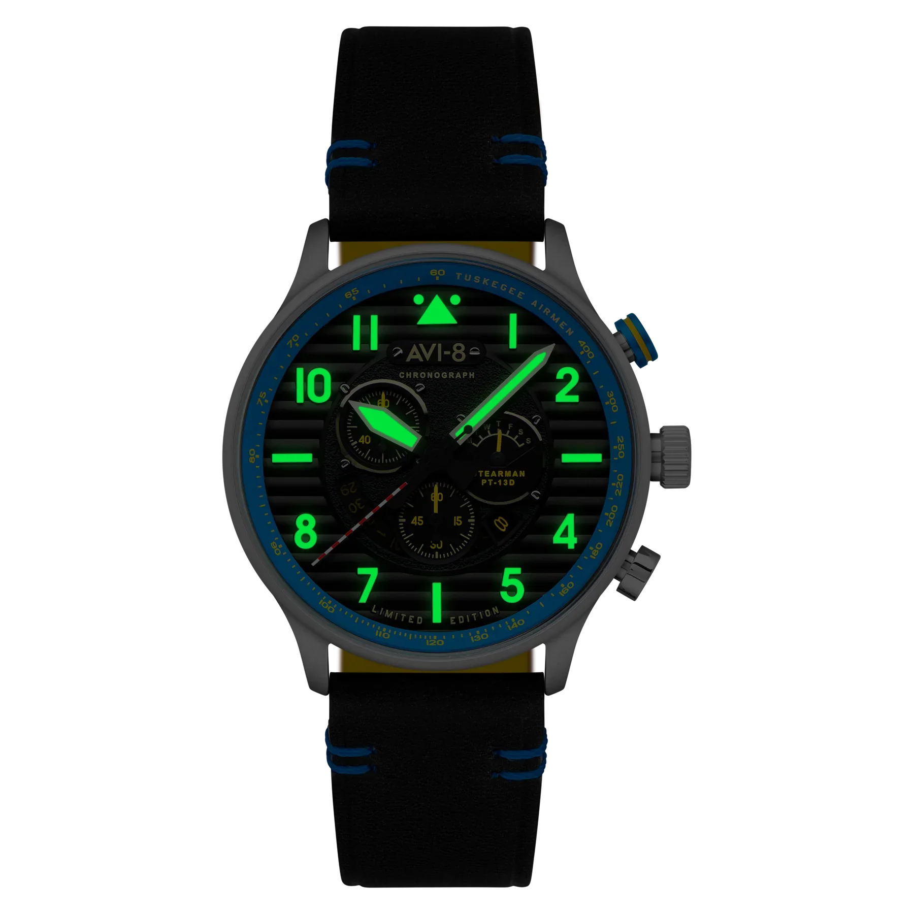 AVI-8 Watch Flyboy Spirit Of Tuskegee Blue Mens - Image 2