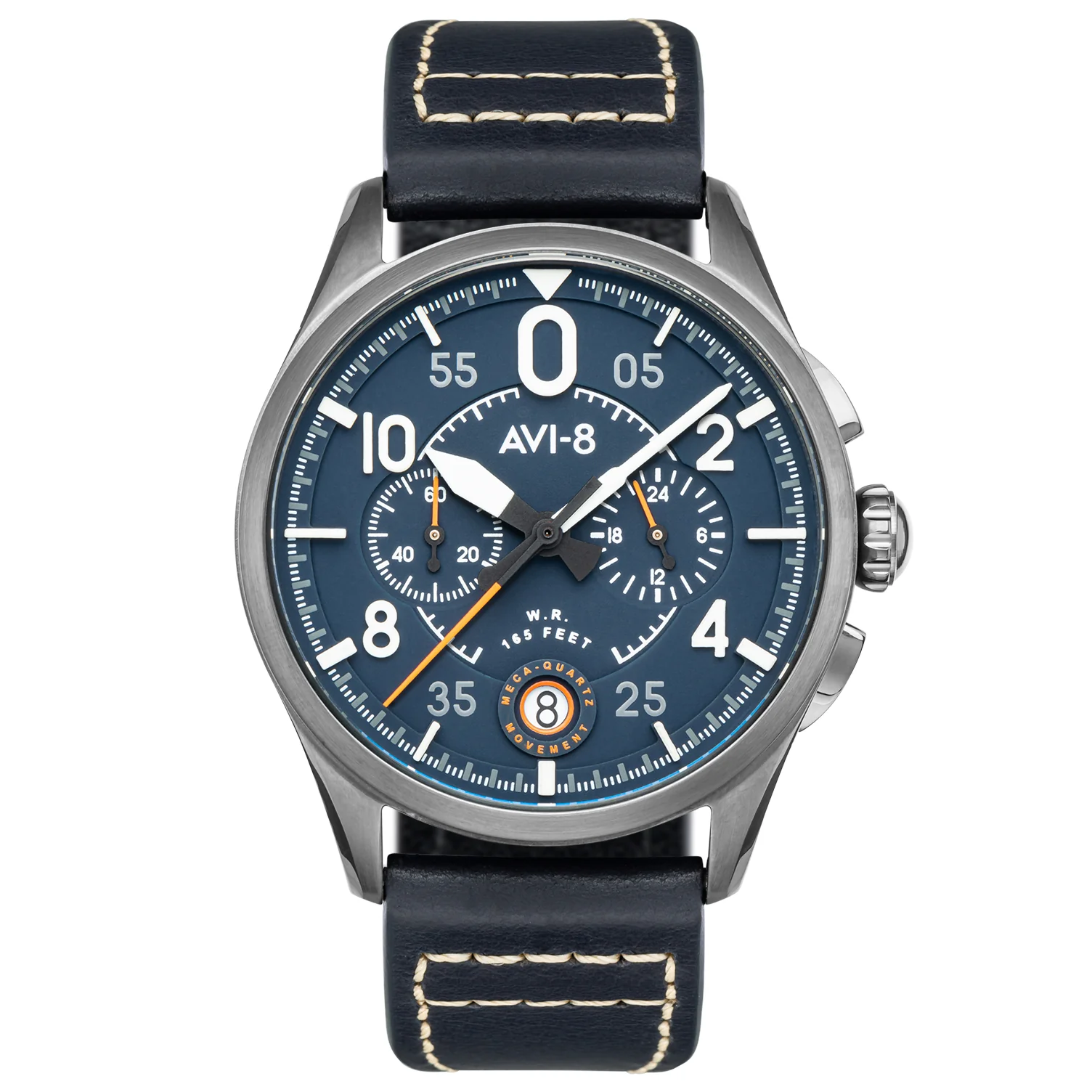 AVI-8 Spitfire Lock Men's Blue Chronograph Watch