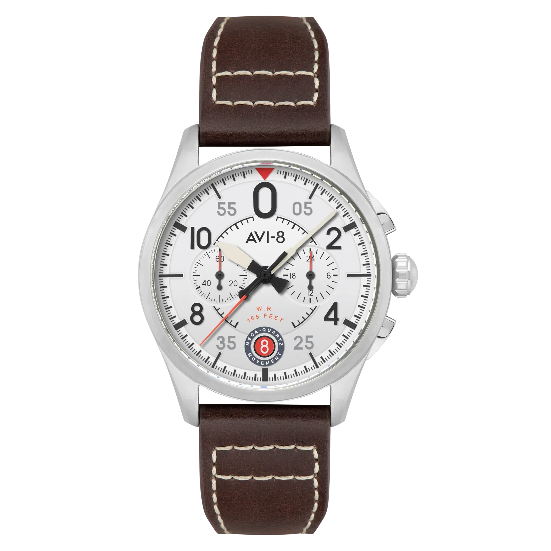 AVI-8 Spitfire Lock Chronograph Aircraft White Watch