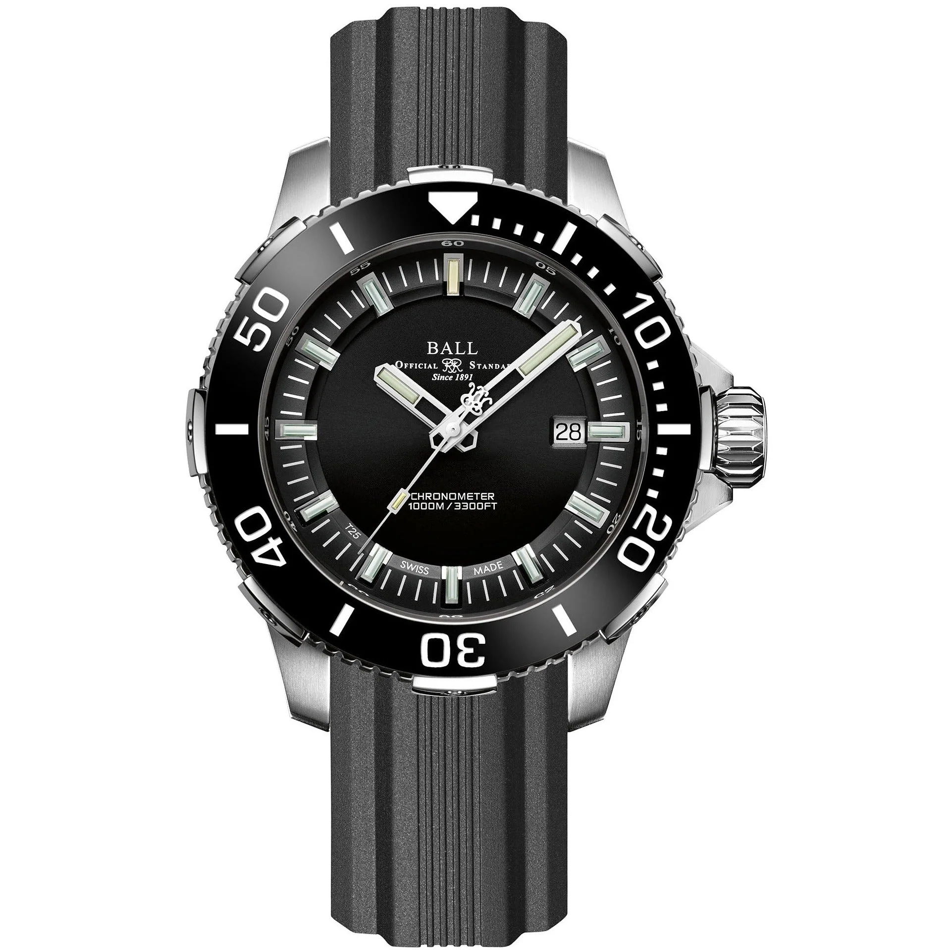 Ball Engineer Hydrocarbon DeepQUEST Ceramic Men's Black Watch