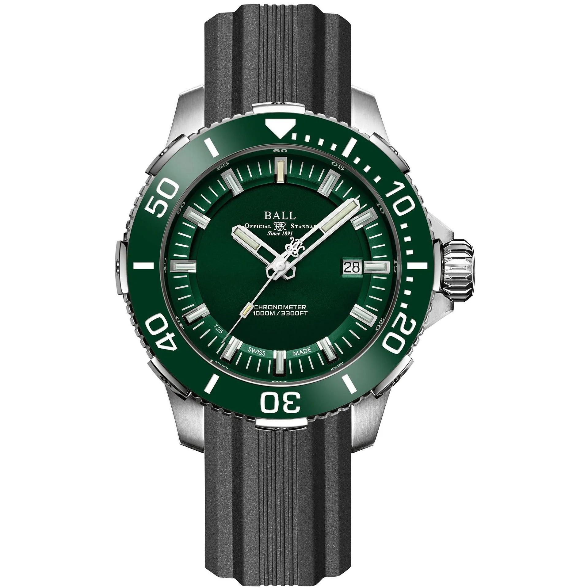 Ball Engineer Hydrocarbon DeepQUEST Ceramic Men's Green Watch