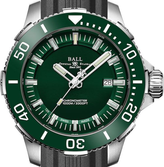 Ball Engineer Hydrocarbon DeepQUEST Ceramic Men's Green Watch - Image 4