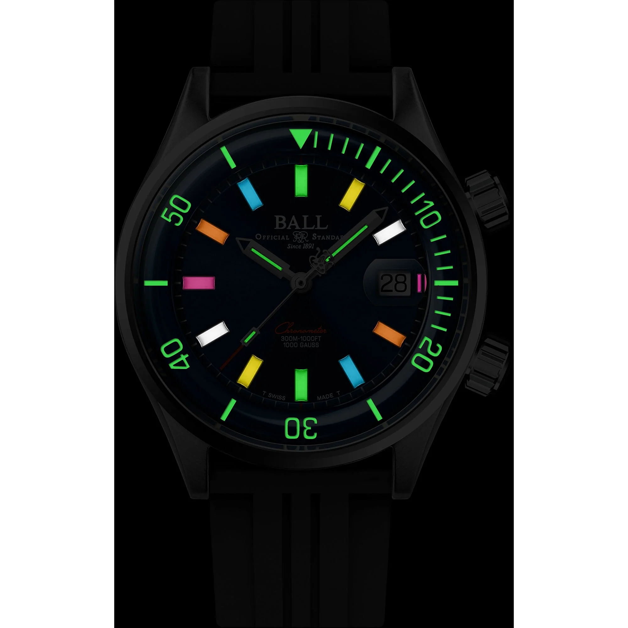 Ball Engineer Master II Diver Chronometer Men's Blue Watch - Image 2