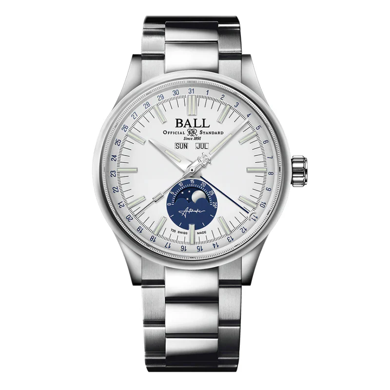 Ball Men's Watch Engineer II Moon Calendar White