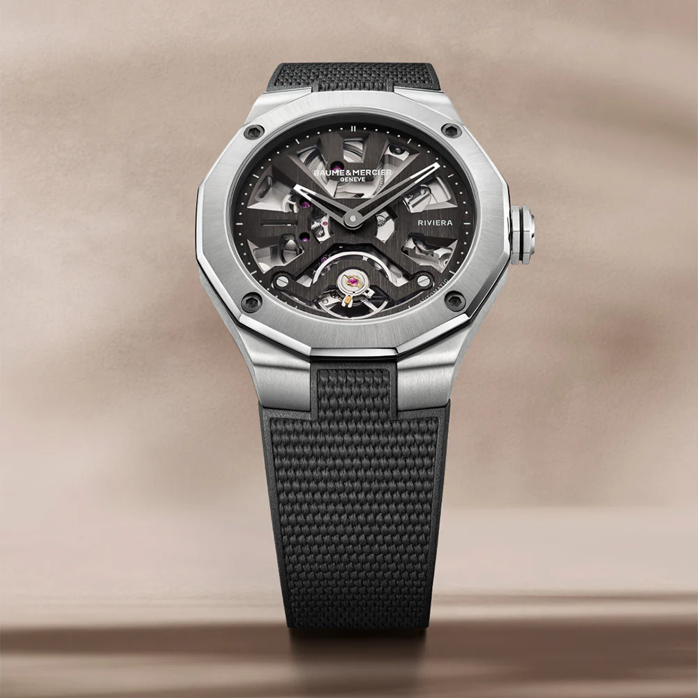 Baume & Mercier Men's Black Riviera Watch 10721 - Image 2