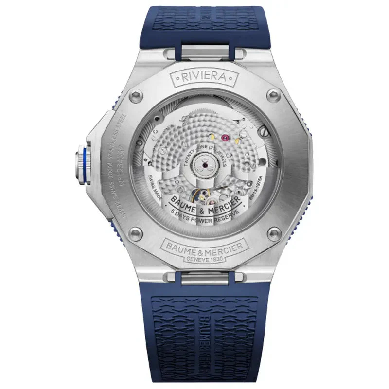Baume & Mercier Riviera Automatic Men's Blue Watch 10716 - Image 2
