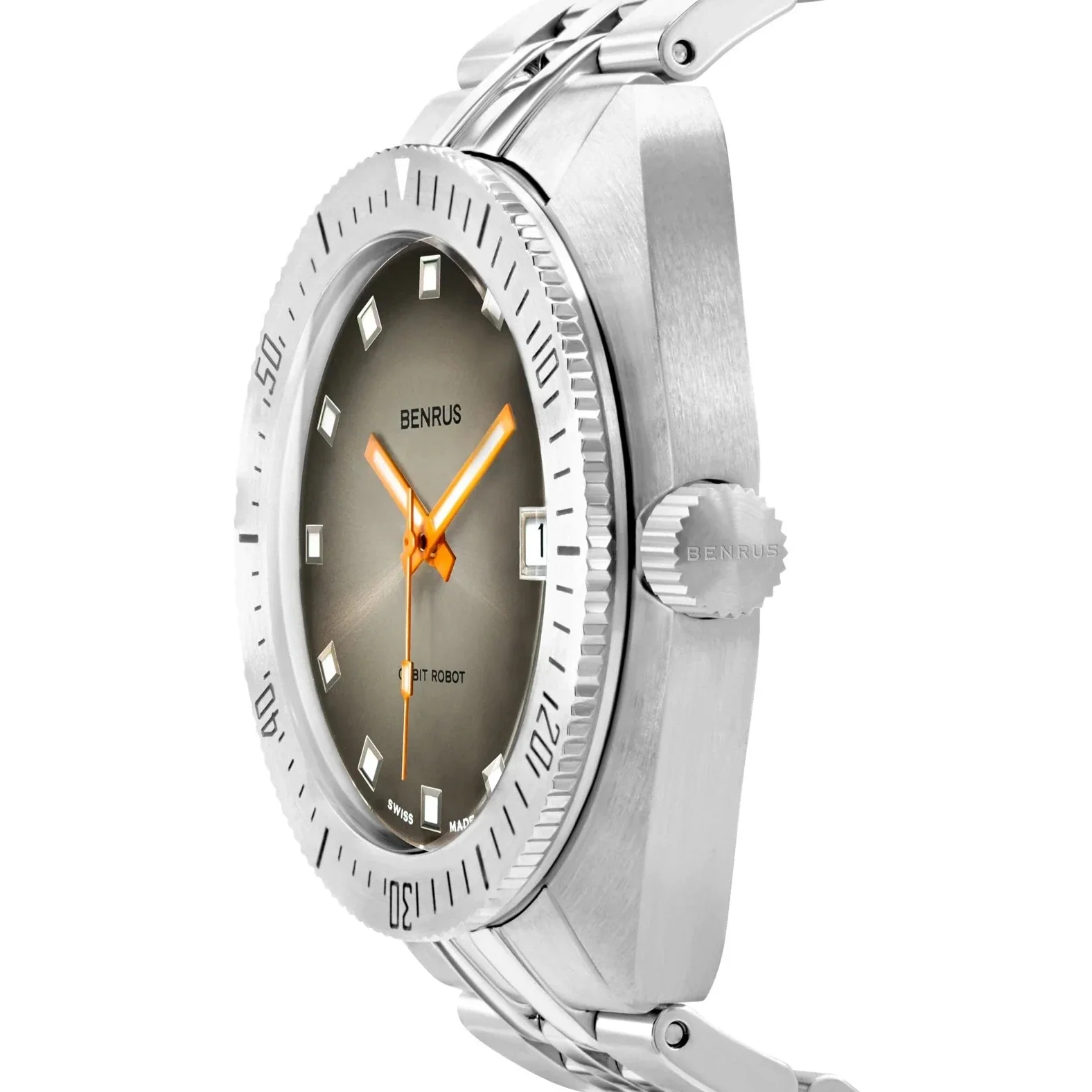 Benrus Men's Skin Diver Watch Grey - Image 2