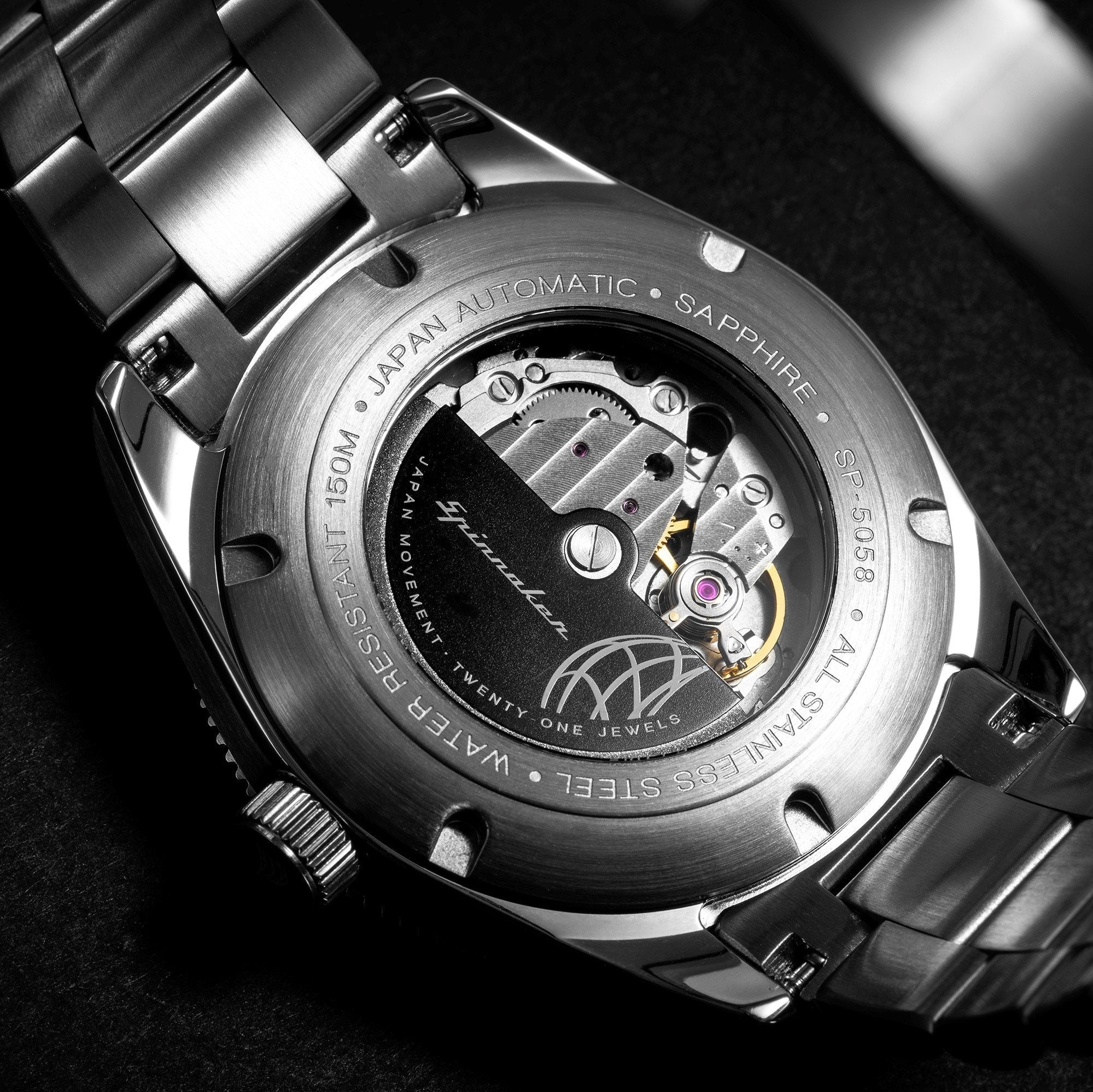 Spinnaker Men's Black Croft Watch - Image 3
