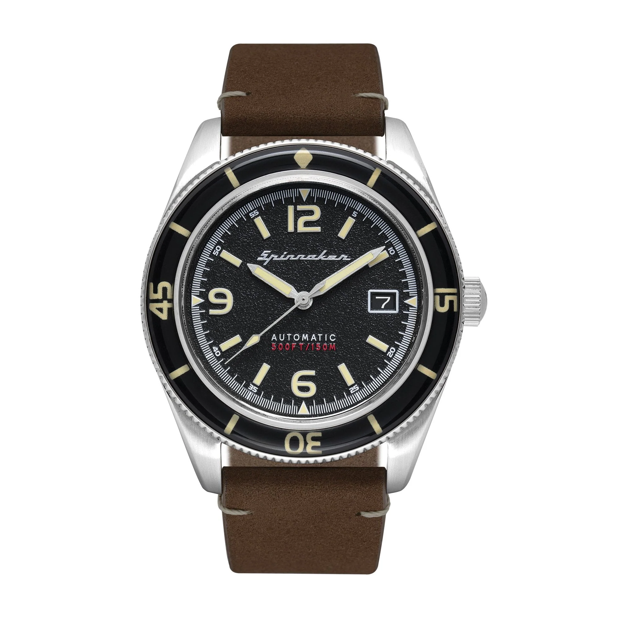 Spinnaker Fleuss Men's Black Brown Automatic Watch