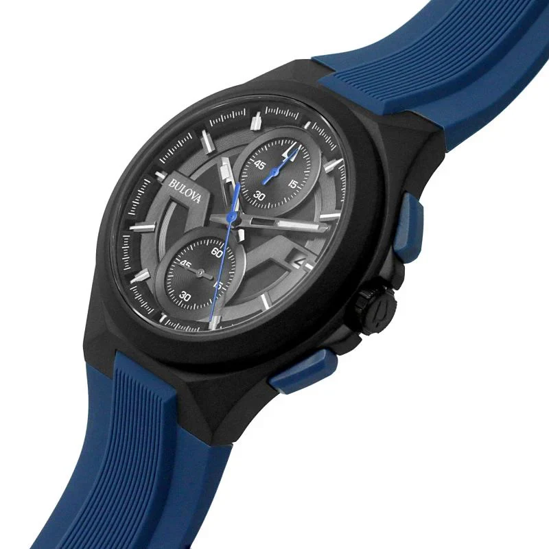 Bulova Maquina Men's Black Watch - Image 4