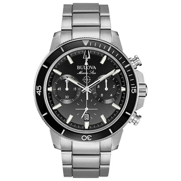 Bulova Marine Star Men's Black Watch