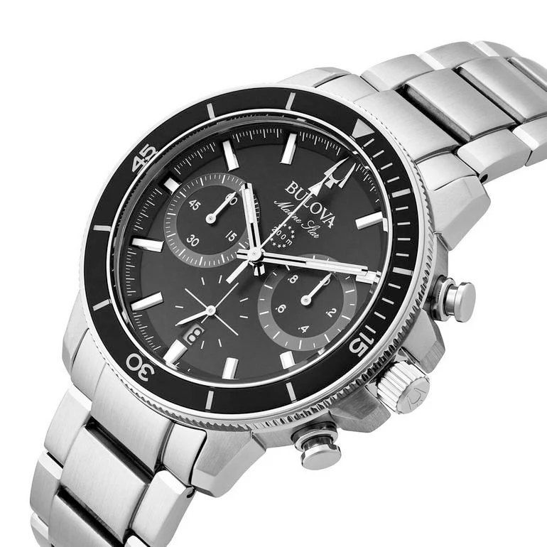 Bulova Marine Star Men's Black Watch - Image 2