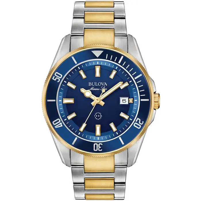Bulova Marine Star Men's Two-Tone Watch - Image 5