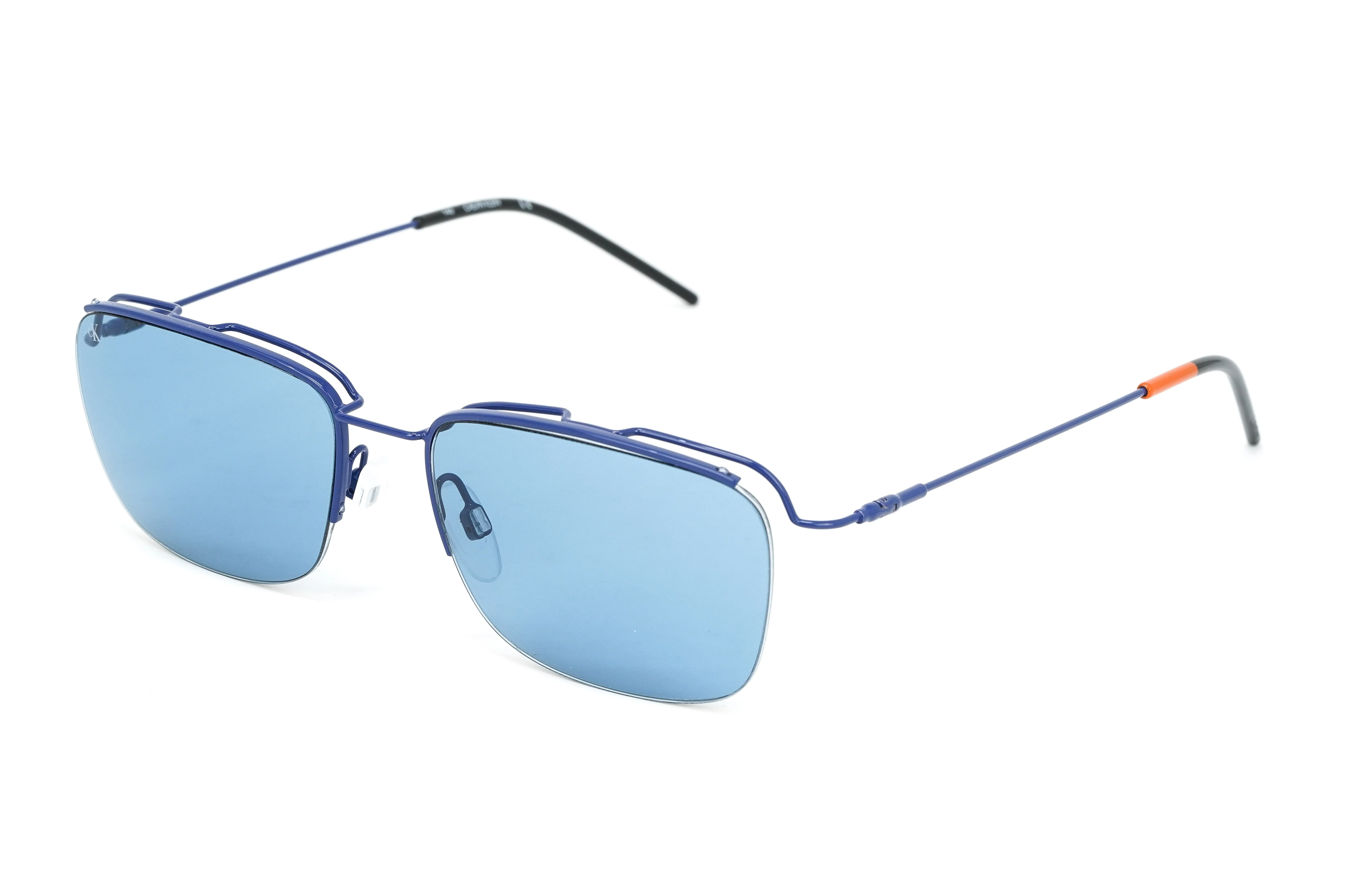 Calvin Klein Unisex Sunglasses Rectangular Blue - Image 3
