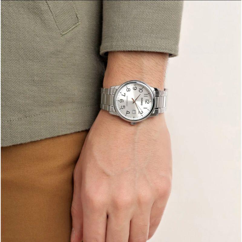 Casio Classic Men's Silver Analogue Watch - Image 2