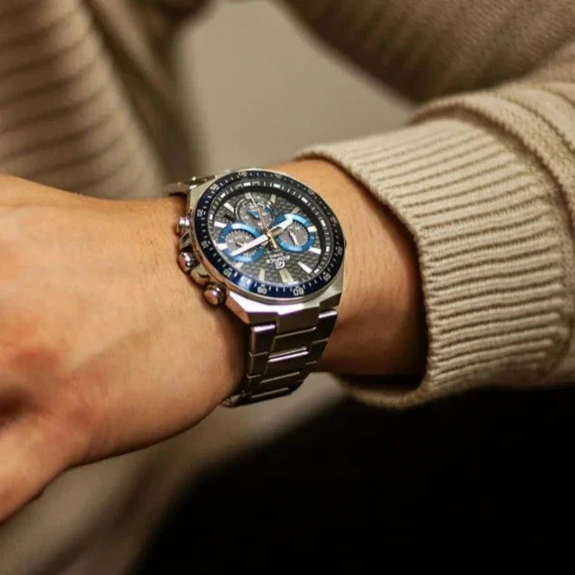 Casio Edifice Chrono Men's Blue Watch - Image 2