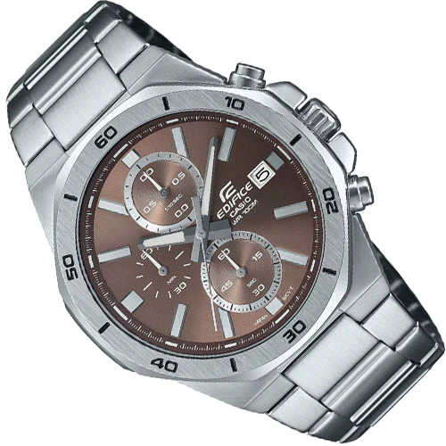 Casio Edifice Chrono Men's Silver Watch - Image 3