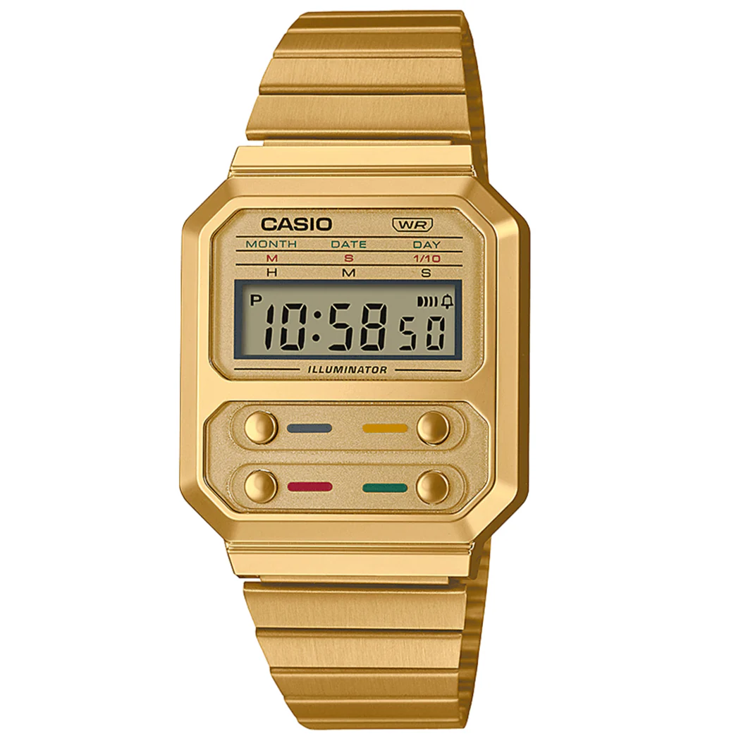 Casio F100 Classic Unisex Gold Watch