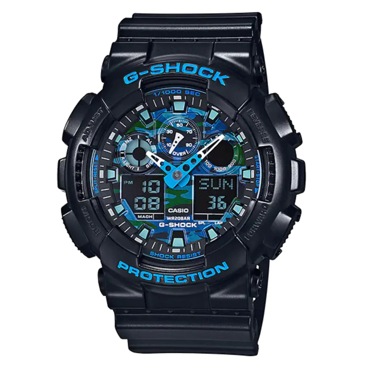 Casio G-Shock Watch Men's Blue Camo