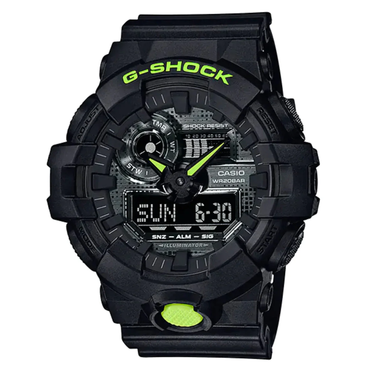 Casio G-Shock Watch Men's Oversized Neon Digital Camo