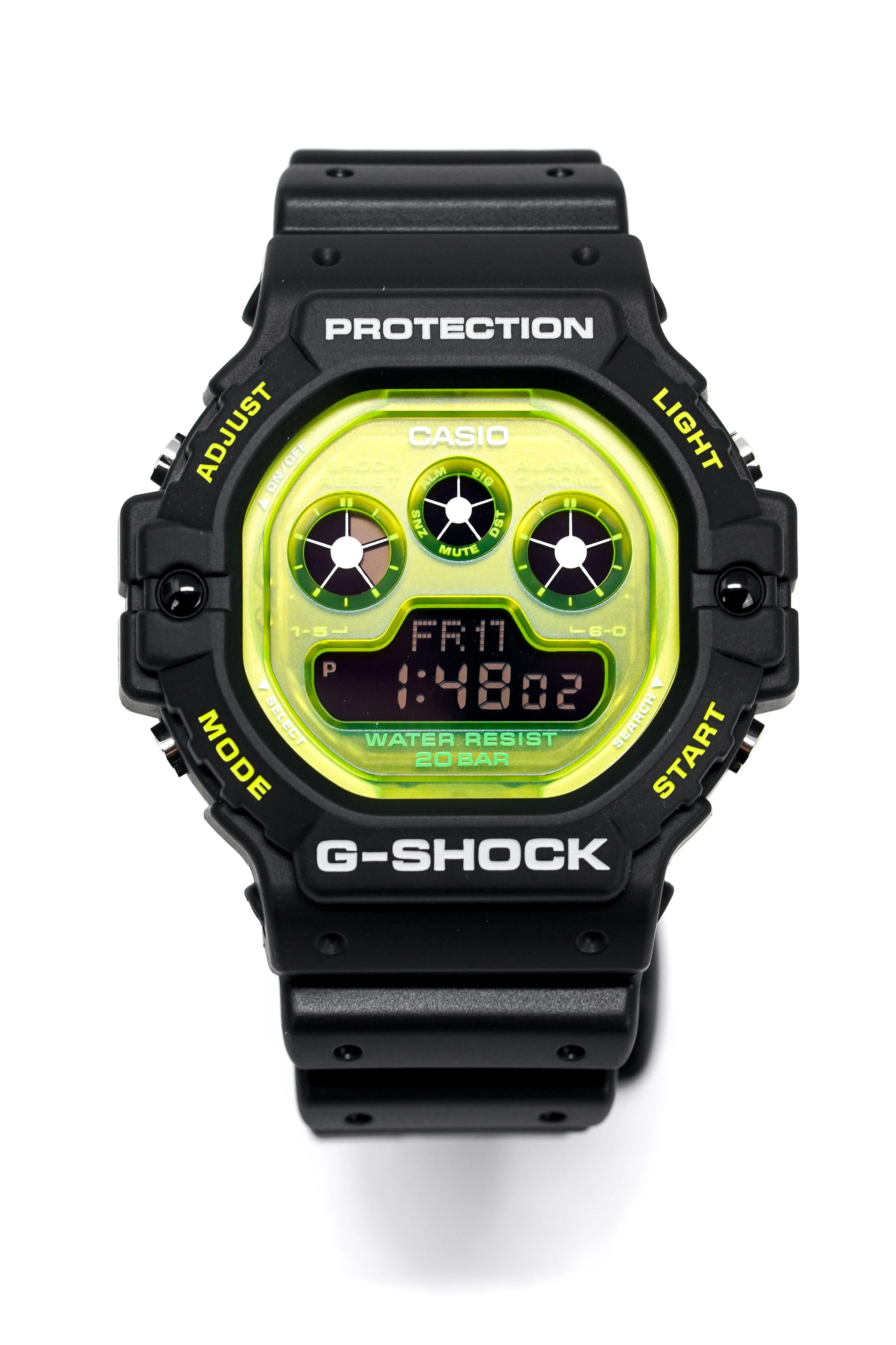 Casio G-Shock Watch Men's Shock Tech Skeleton Black/Green - Image 4