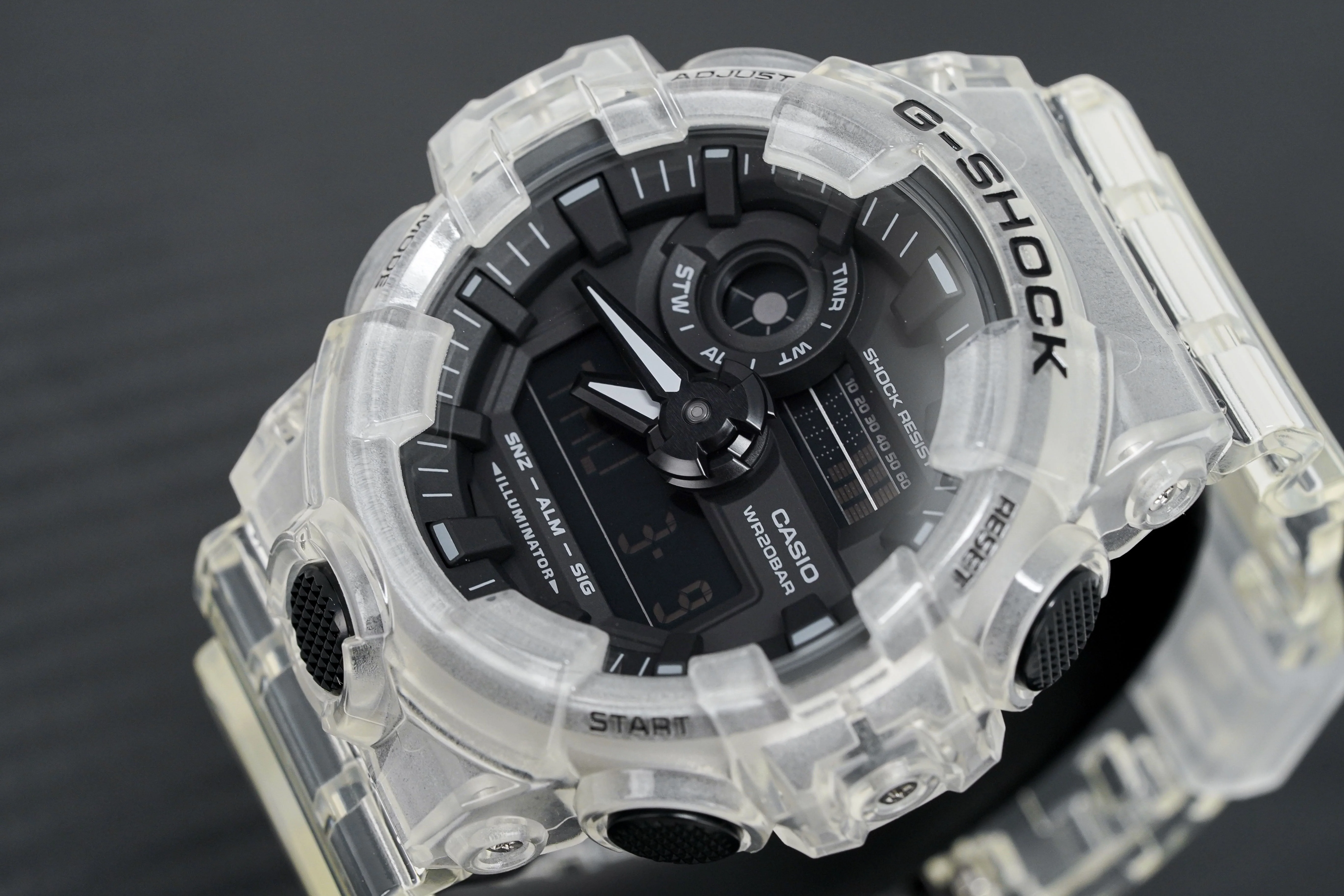 Casio G-Shock Watch Skeleton Series Clear/Black - Image 3