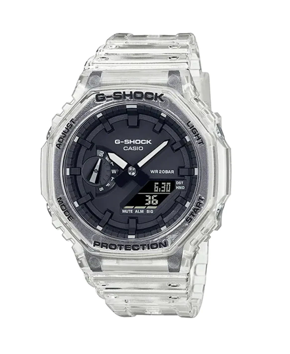 Casio G-Shock Watch Skeleton Series Clear White