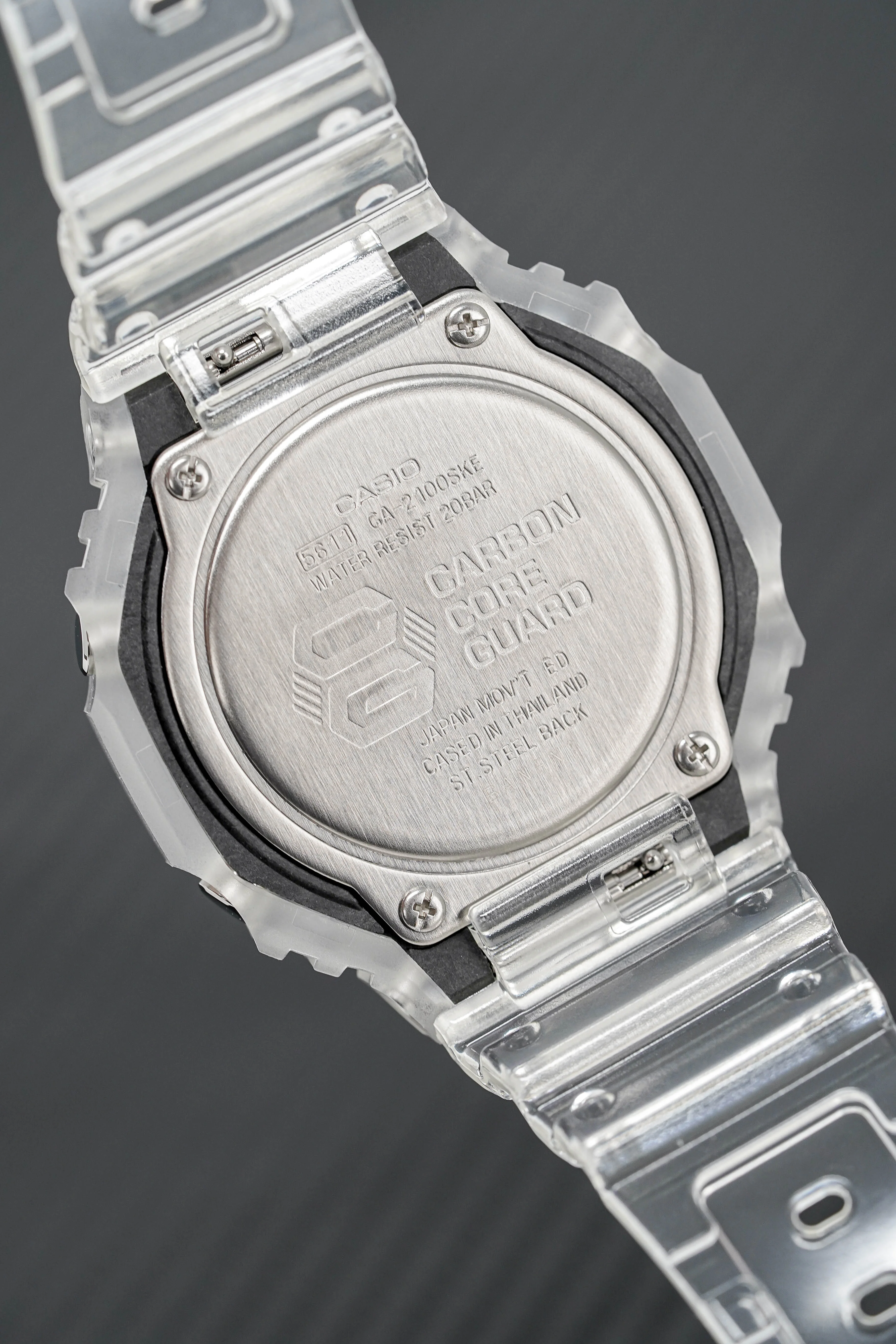 Casio G-Shock Watch Skeleton Series Clear White - Image 2