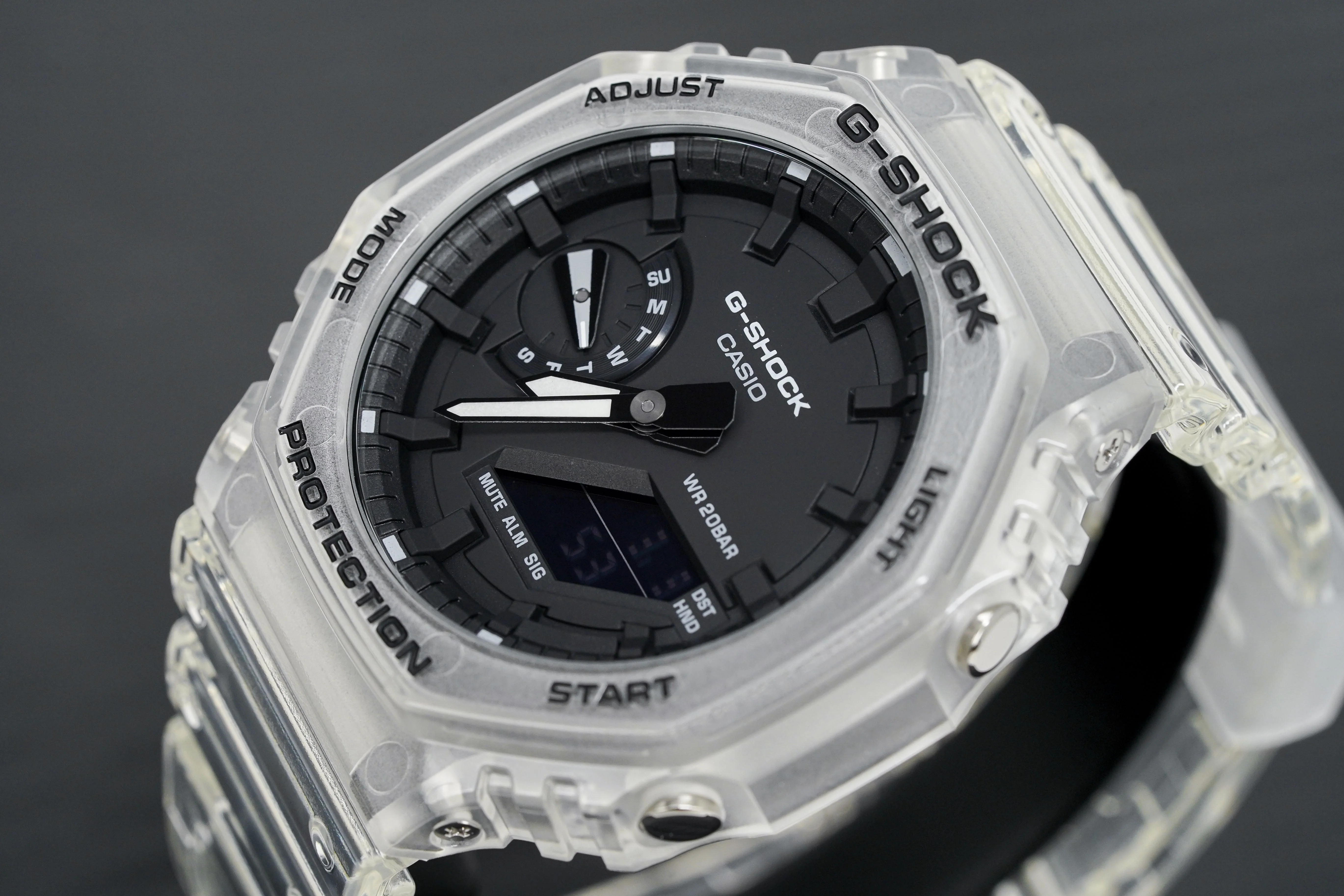 Casio G-Shock Watch Skeleton Series Clear White - Image 3