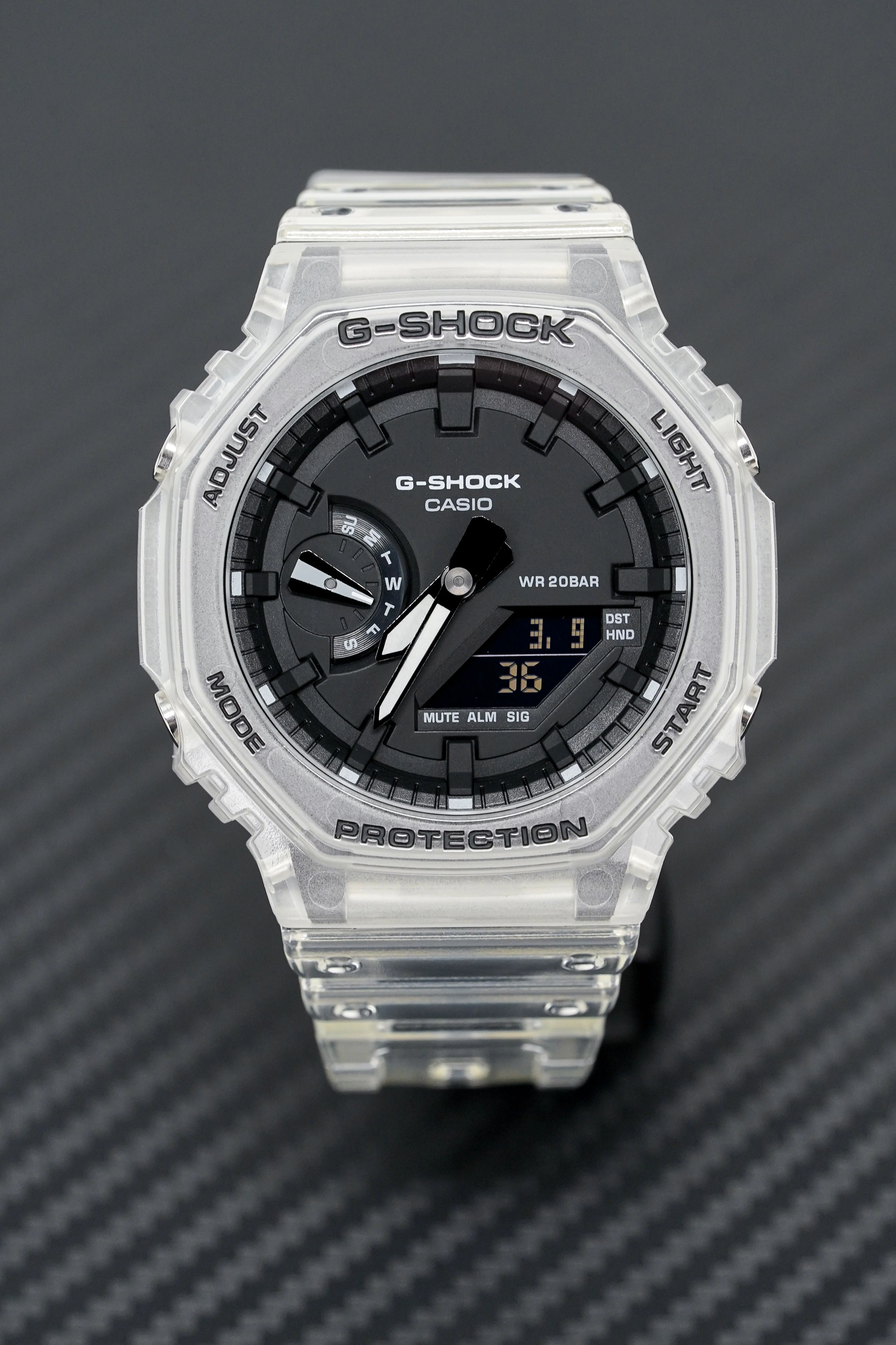 Casio G-Shock Watch Skeleton Series Clear White - Image 4