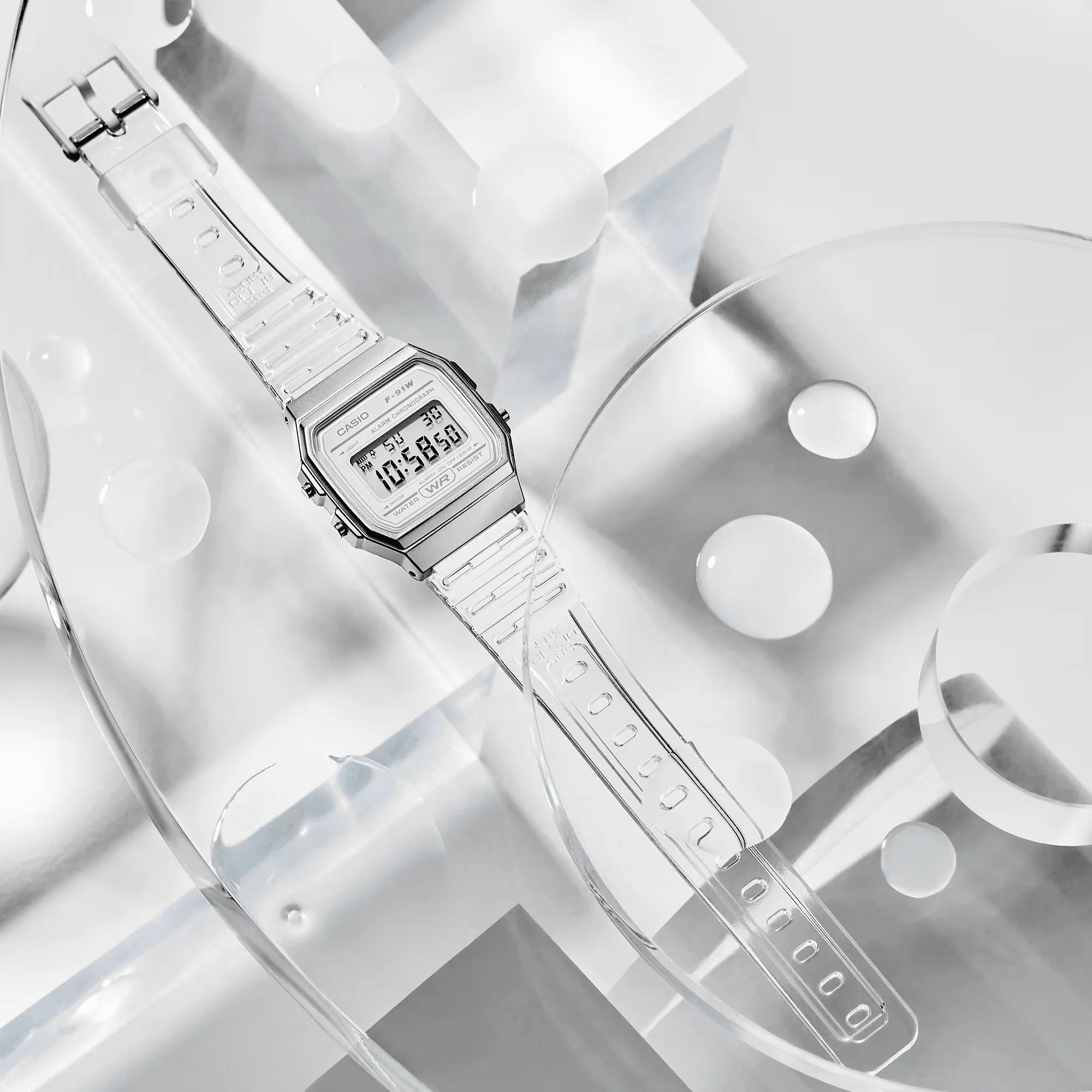 Casio POP Series Unisex White Digital Watch - Image 3
