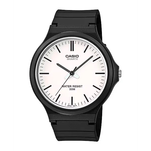 Casio Standard Men's Black White Analogue Watch