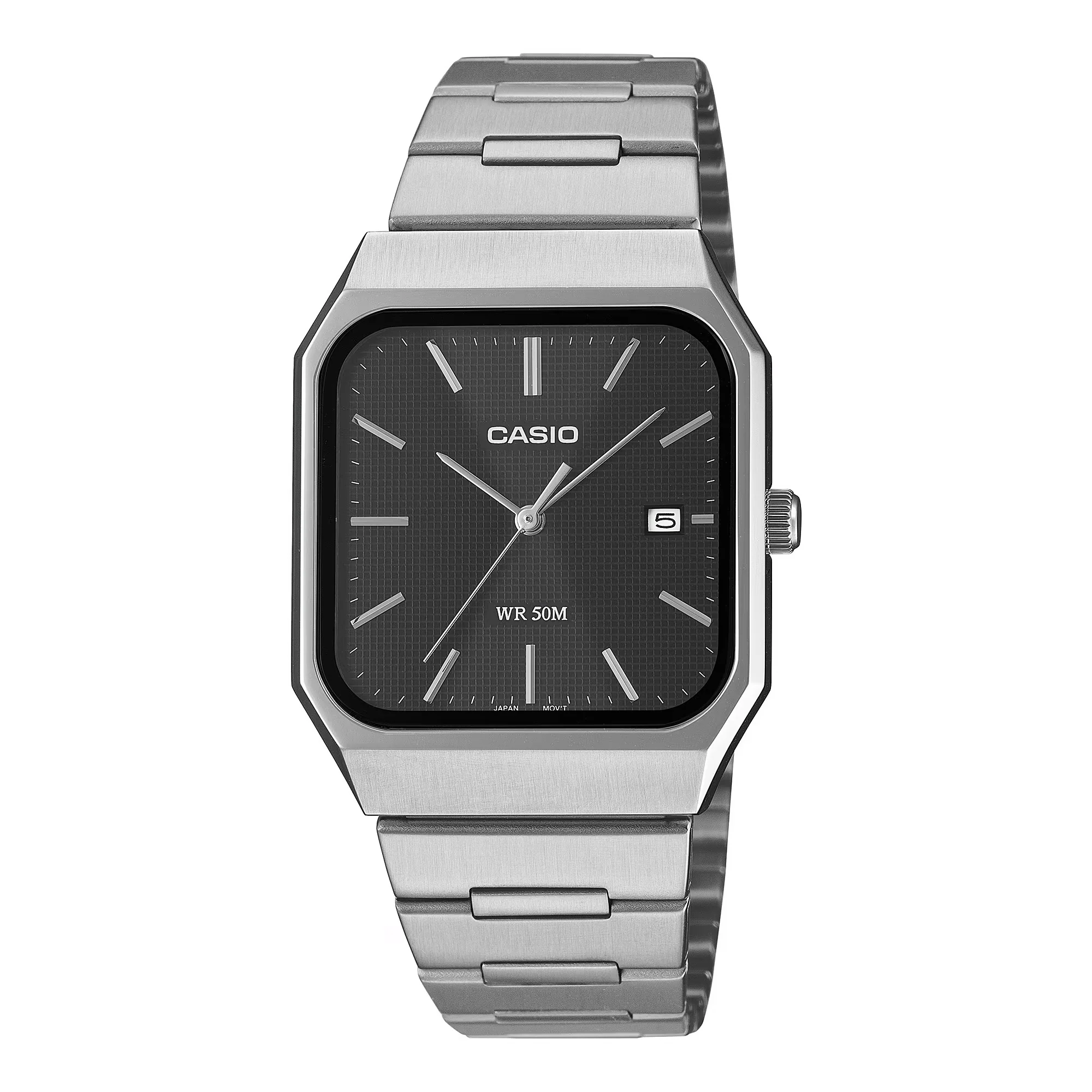 Casio Standard Unisex Black Silver Quartz Watch