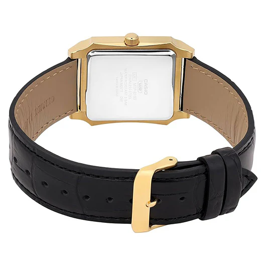 Casio Timeless Classic Men's Gold Leather Watch - Image 4