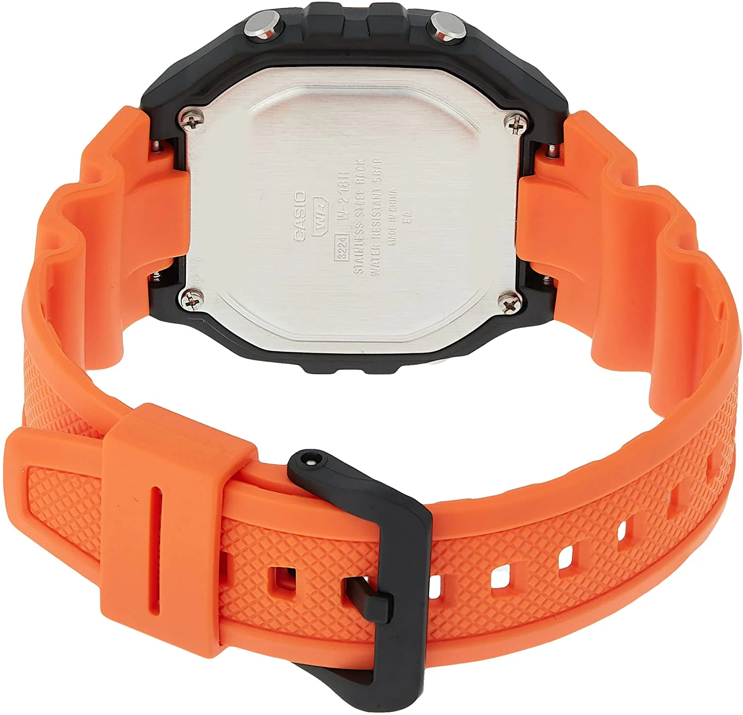 Casio Watch Chronograph Digital Orange W-218H-4B2V - Image 2