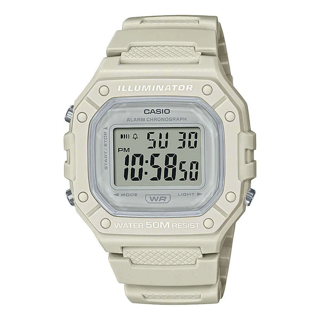 Casio Watch Chronograph Digital White