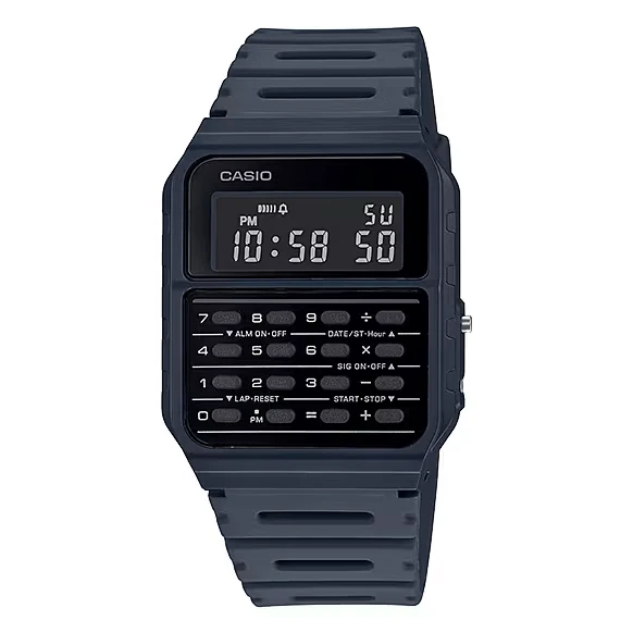 Casio Watch Data Bank Calculator Midnight Blue