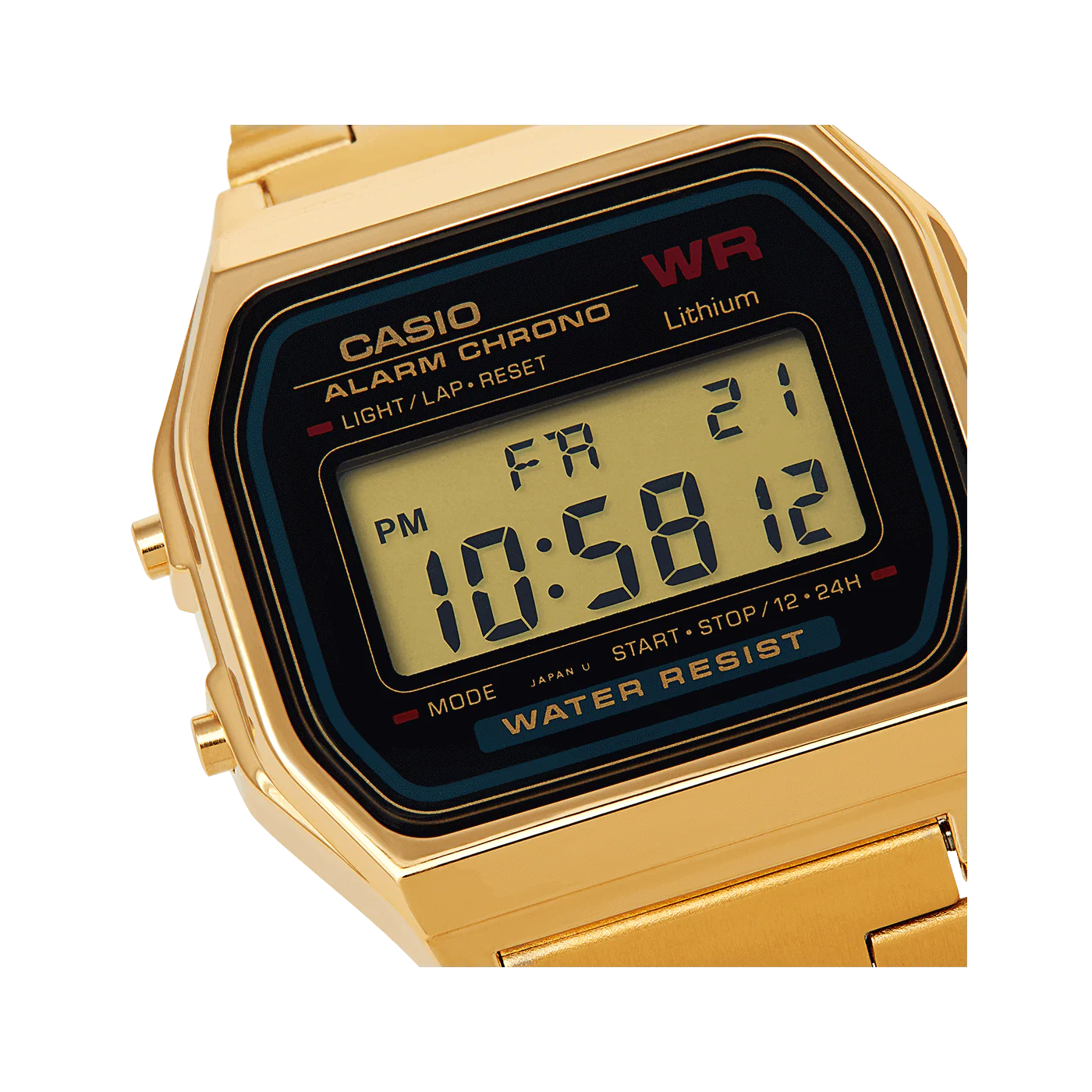 Casio Watch Digital Vintage Classic Gold A159WGEA-1DF - Image 4
