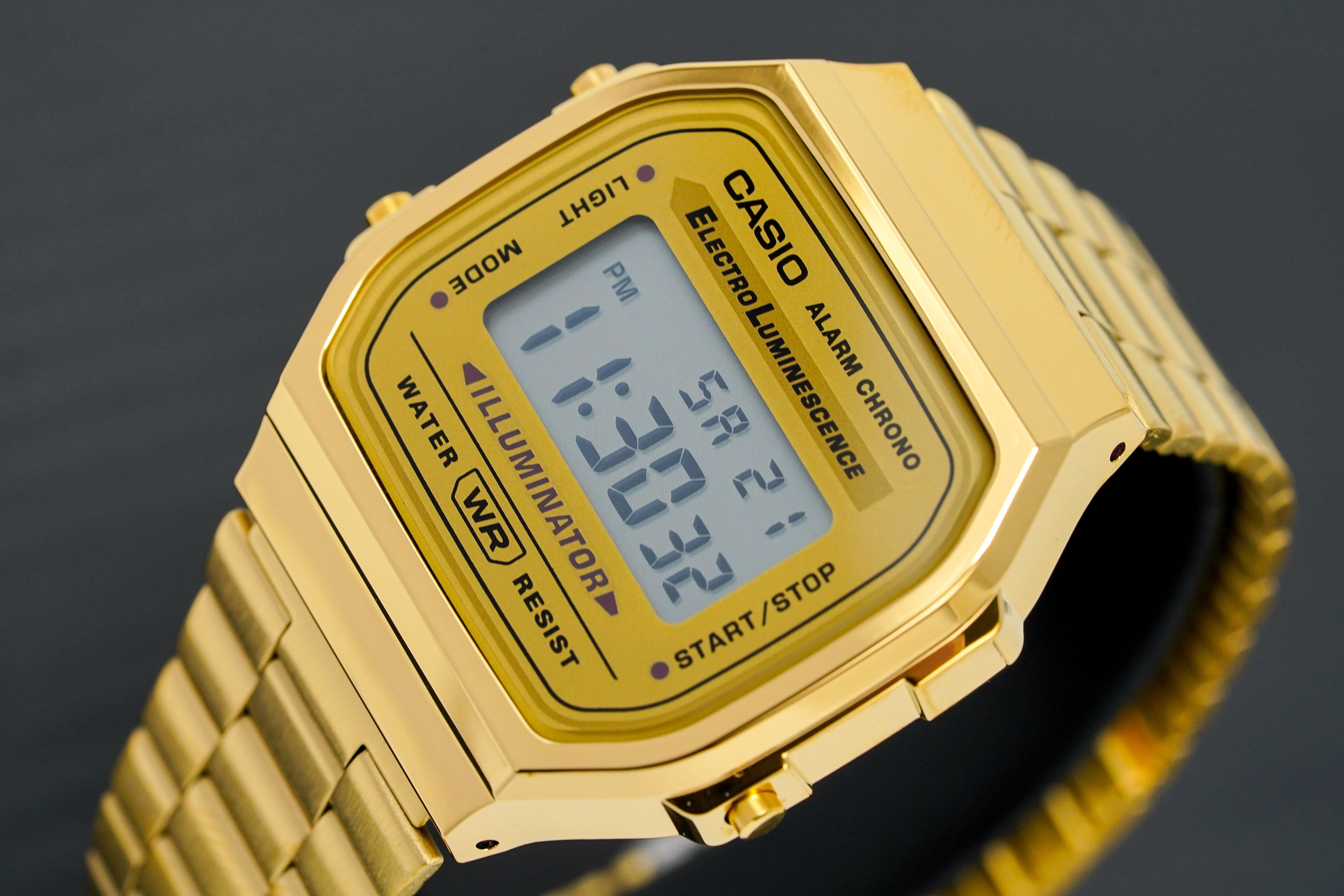 Casio Watch Digital Vintage Yellow Gold - Image 3