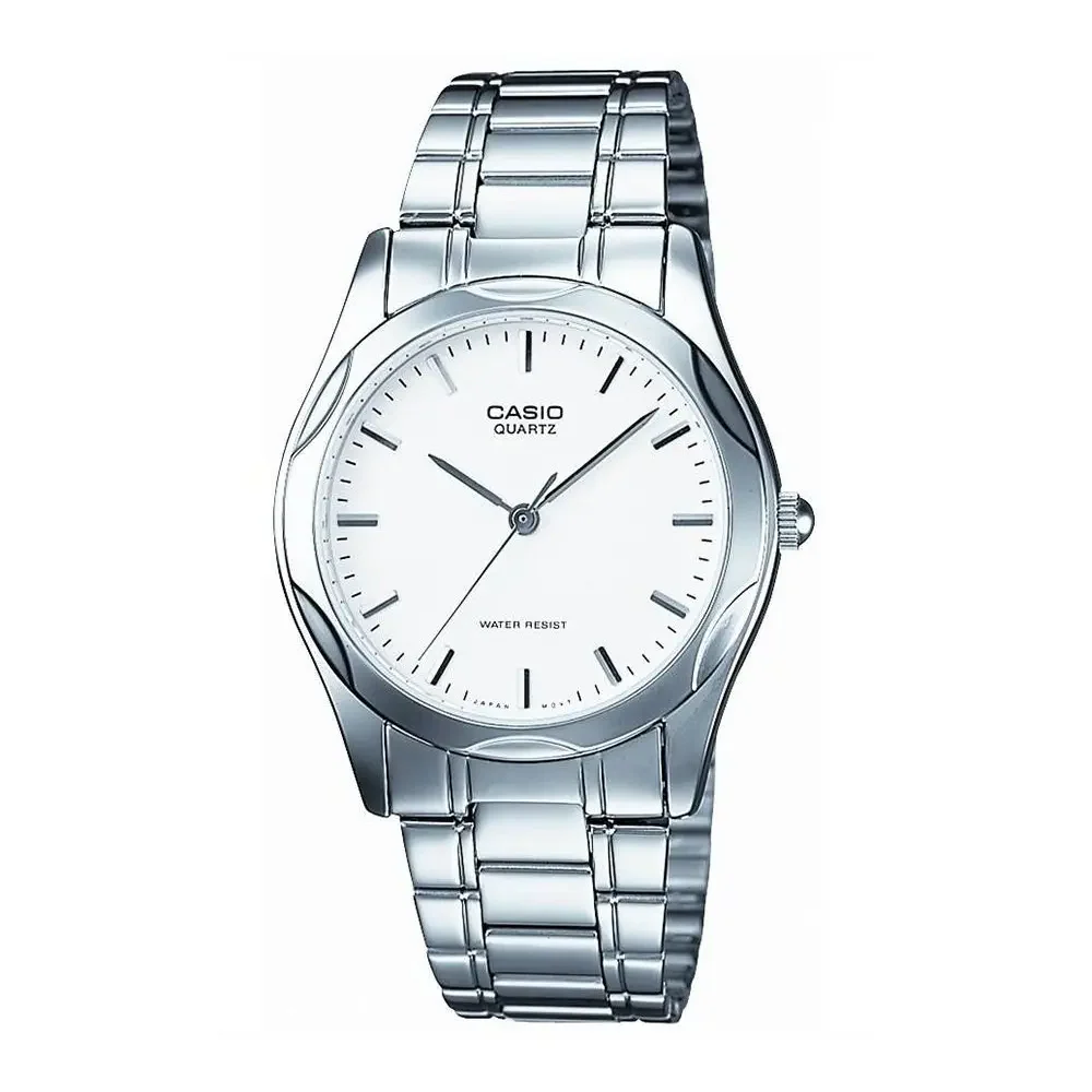Casio White Silver Ladies' Dress Watch