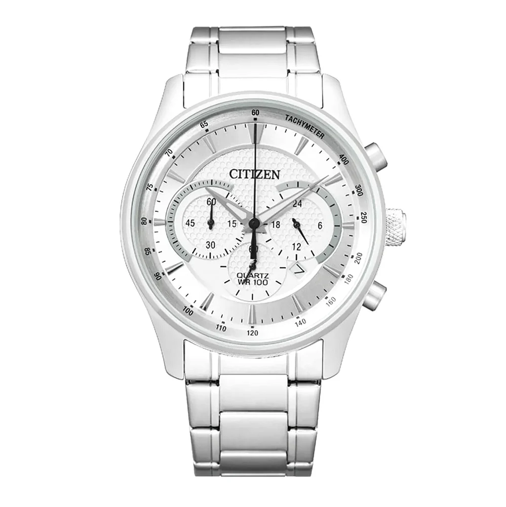 Citizen Men's 42mm Chronograph Sport Watch Silver Dial