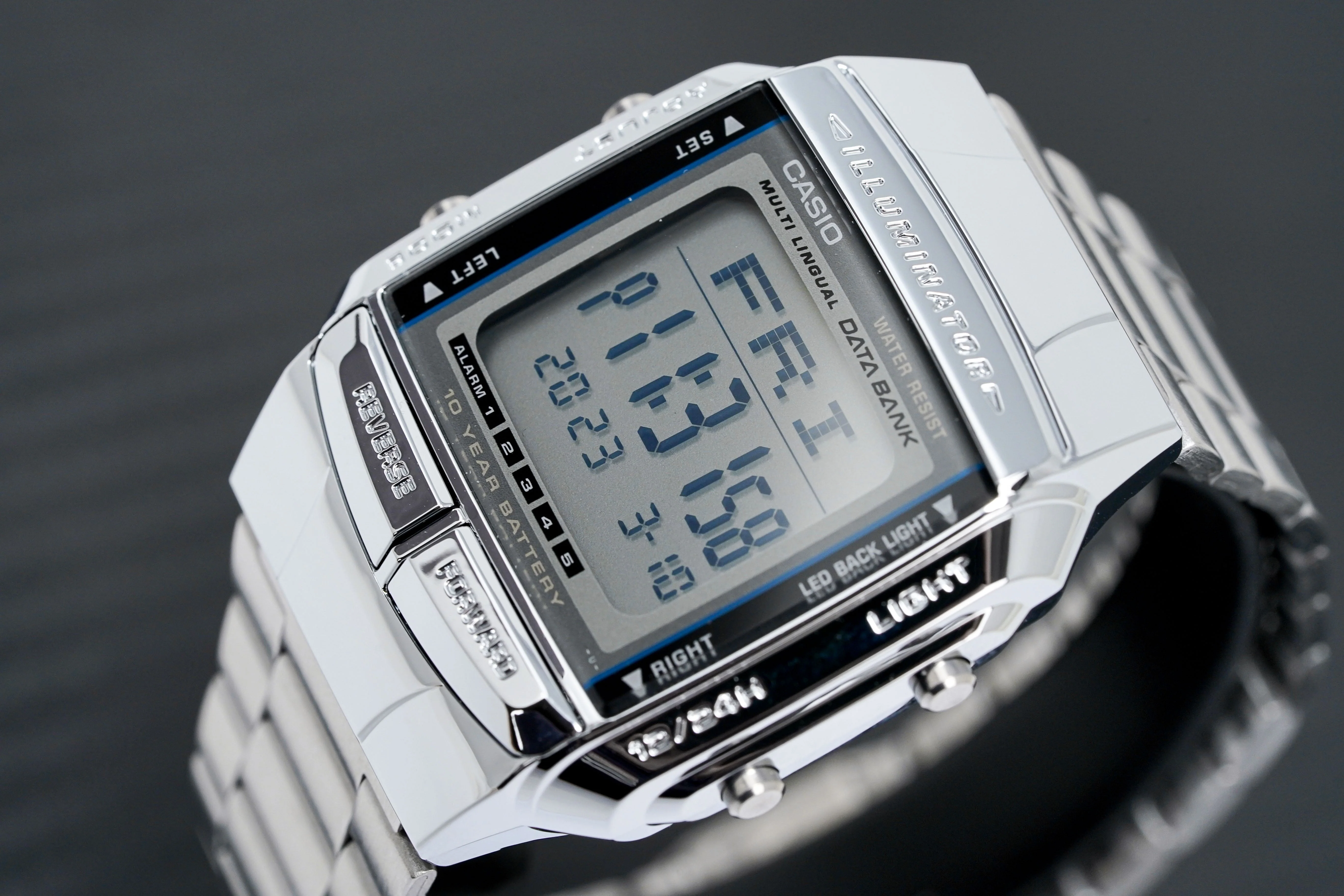 Casio Men's Watch Vintage Data Bank Digital Steel - Image 3