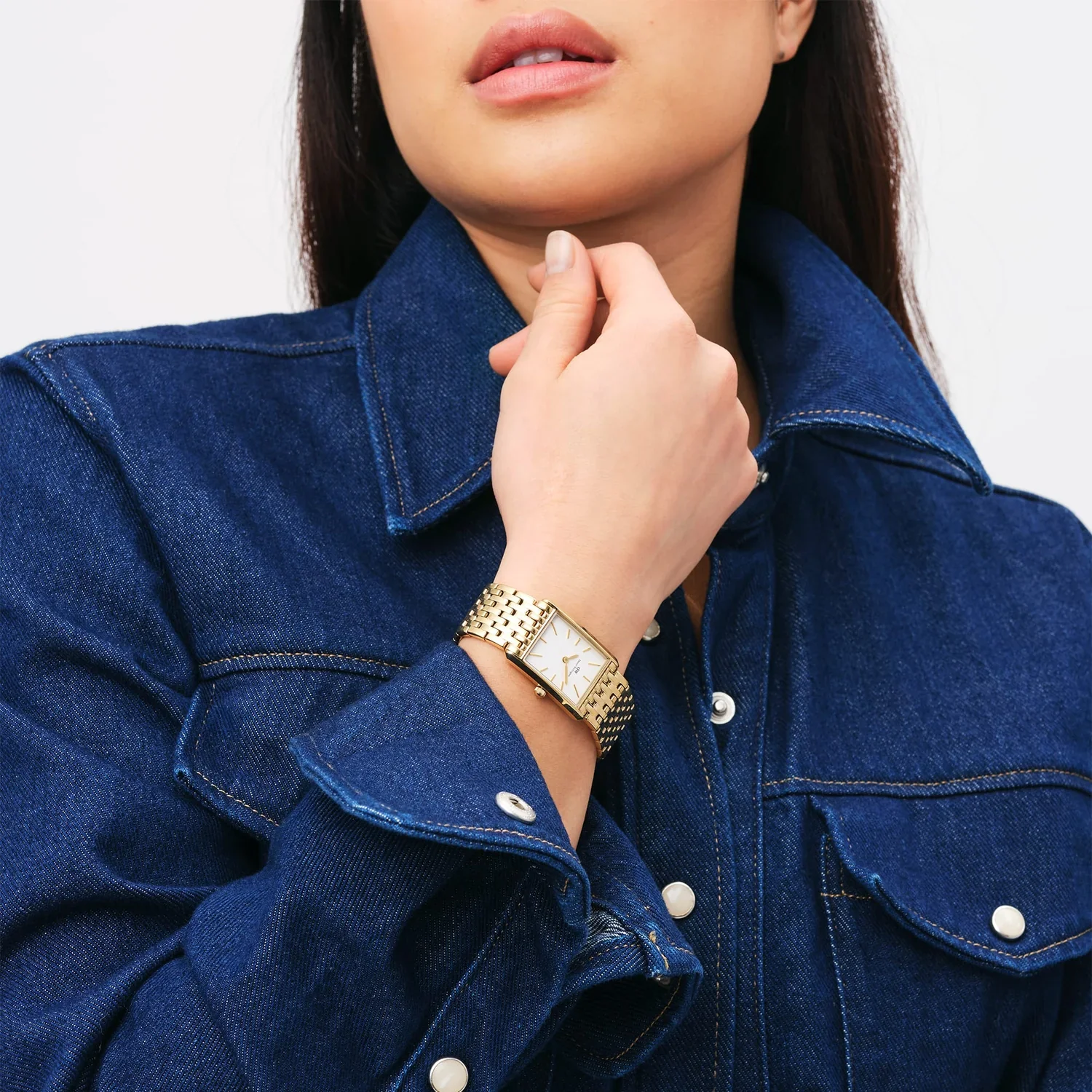 Daniel Wellington Bound 9 -Link Gold Ladies Watch - Image 2