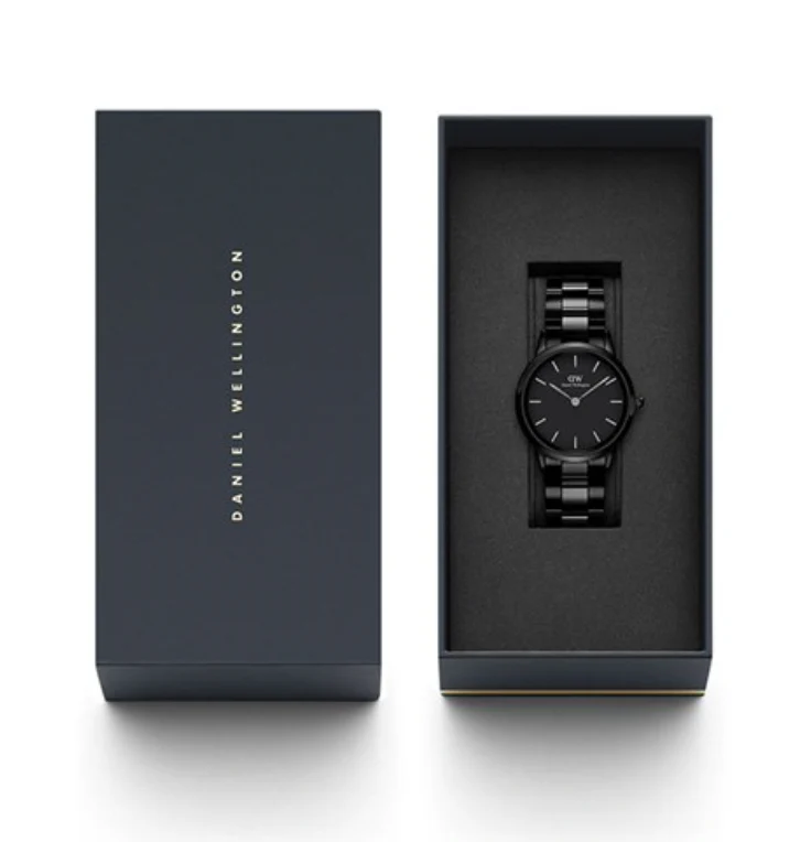 Daniel Wellington ladies Black Iconic Link Ceramic Watch - Image 3