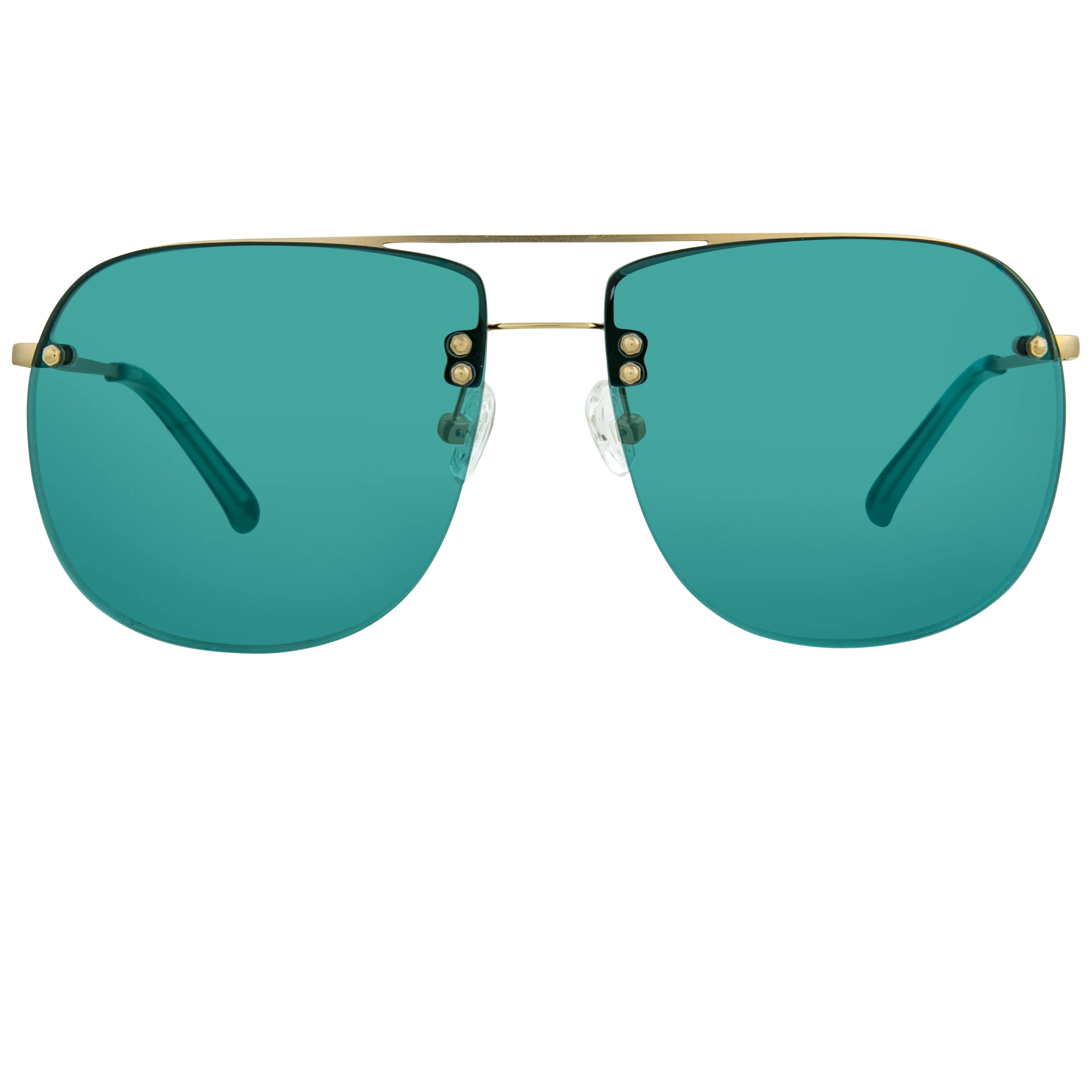 Dries Van Noten Ladies Aviator Blue Sunglasses - Image 2
